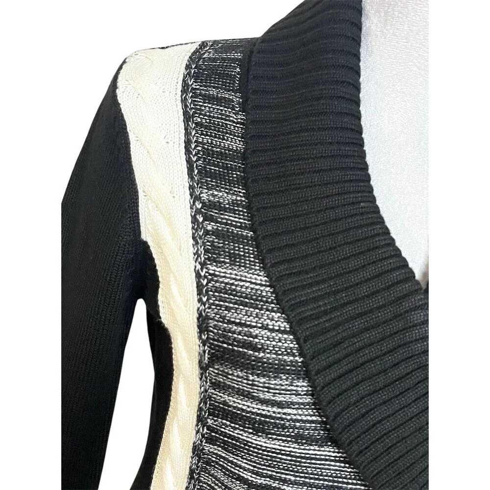Calvin Klein Midi Sweater Dress Women’s S Black Winter Fall Cozy Comfy - Picture 2 of 9